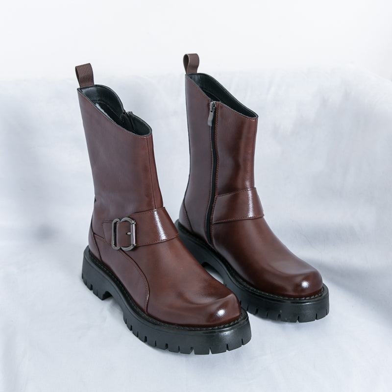 MLB LTHR-11 Rugged Mid-Calf Boots - Sneakernational