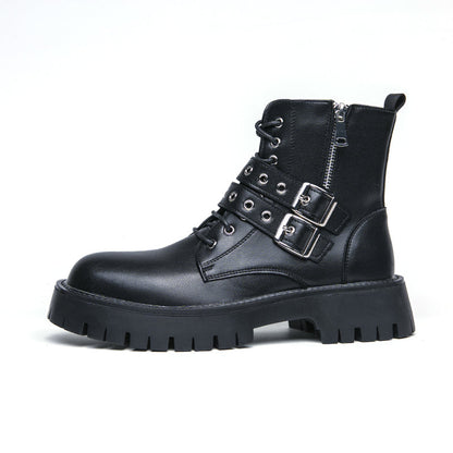 MLB LTHR-10 Dual-Buckle Combat Boots - Sneakernational