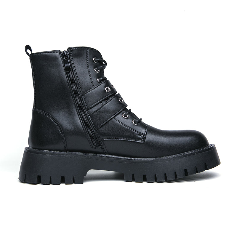 MLB LTHR-10 Dual-Buckle Combat Boots - Sneakernational