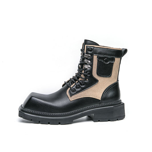 MLB LTHR-08 Square-Toe Combat Boots - Sneakernational