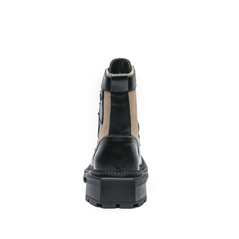 MLB LTHR-08 Square-Toe Combat Boots - Sneakernational