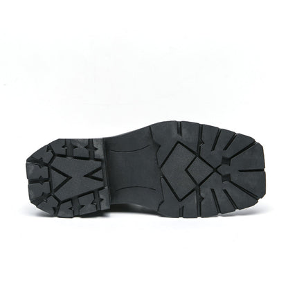 MLB LTHR-08 Square-Toe Combat Boots - Sneakernational