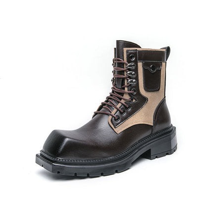 MLB LTHR-08 Square-Toe Combat Boots - Sneakernational