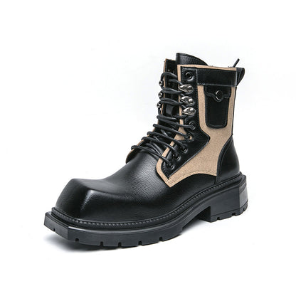 MLB LTHR-08 Square-Toe Combat Boots - Sneakernational