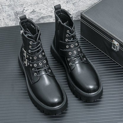 MLB LTHR-10 Dual-Buckle Combat Boots - Sneakernational