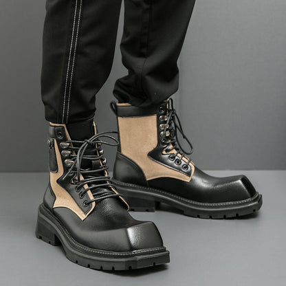 MLB LTHR-08 Square-Toe Combat Boots - Sneakernational