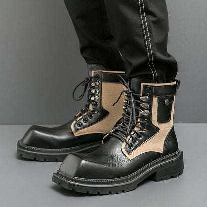 MLB LTHR-08 Square-Toe Combat Boots - Sneakernational