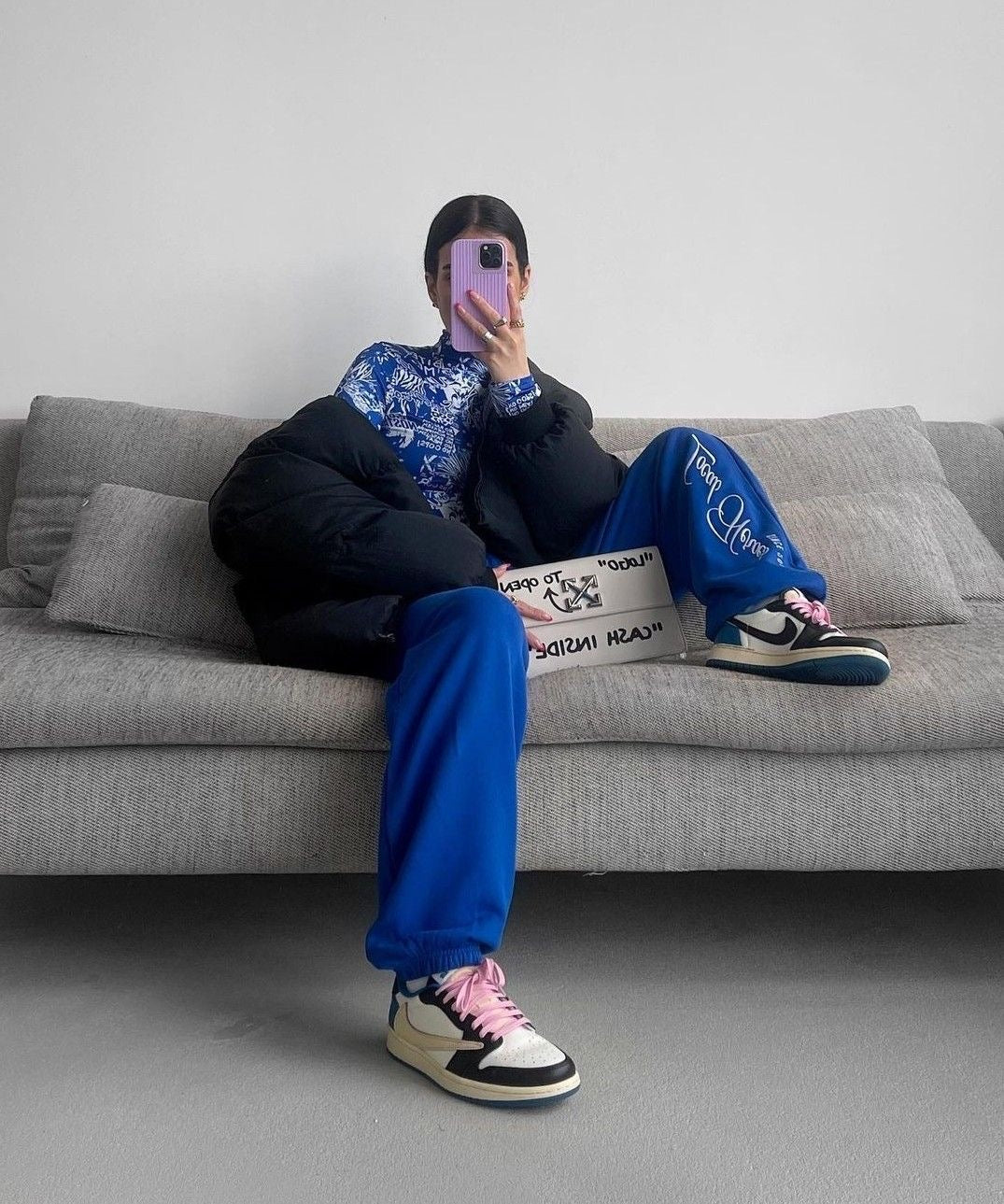 Custom Air Jordan 1 Low Fragment x T-Scott - DM7866-140 - Sneakernational