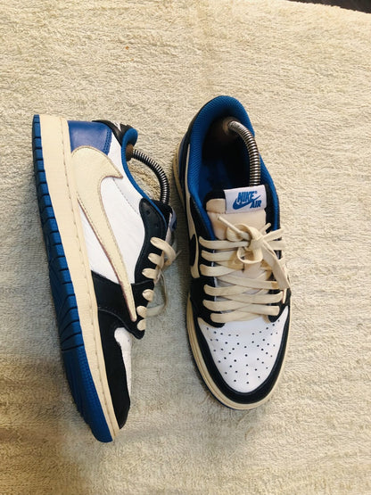 Custom Air Jordan 1 Low Fragment x T-Scott - DM7866-140