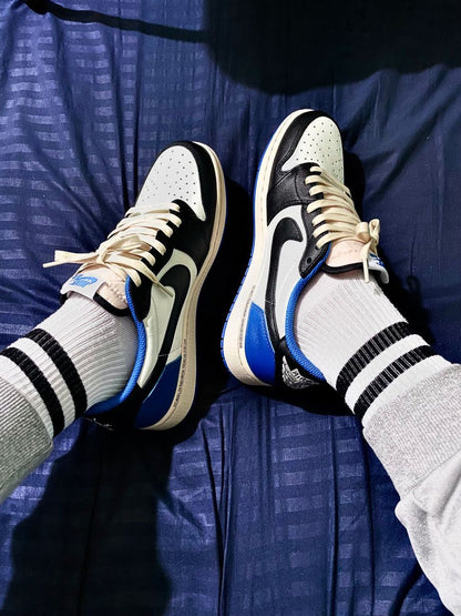 Custom Air Jordan 1 Low Fragment x T-Scott - DM7866-140