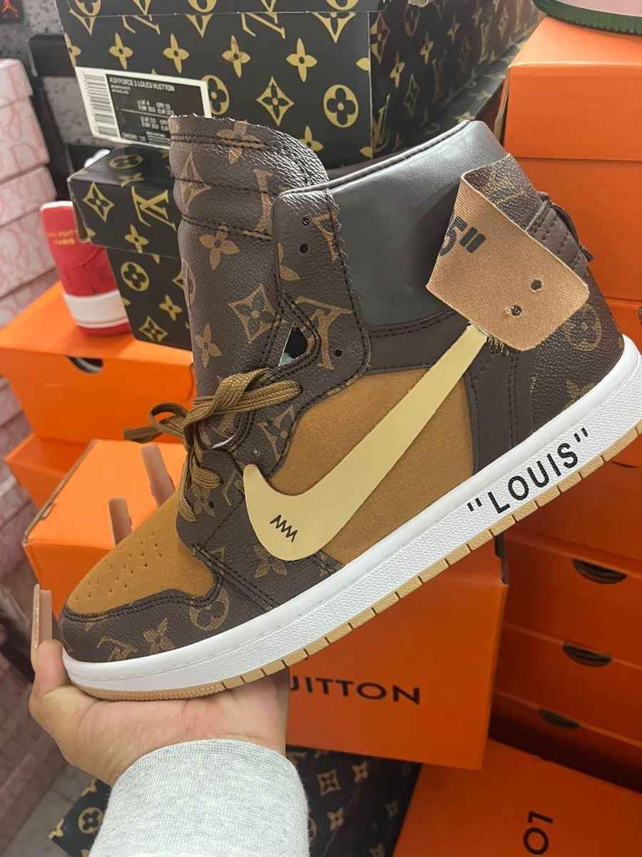 Custom Air Jordan 1 LV High Q ( Customs And Box ), Jordan 1 Sneakers Active A11