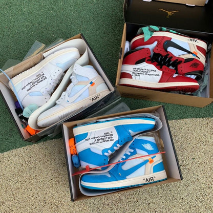 Custom Air Jordan 1 Retro High OG 'UNC' University Blue x OFF-W - Sneakernational