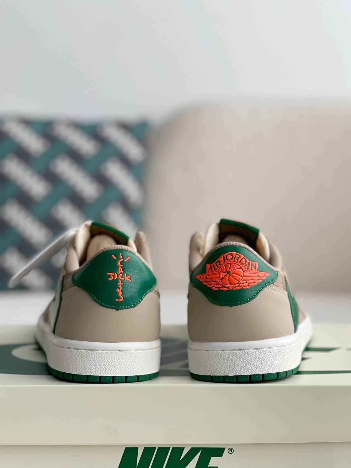 GG x AJ1 x Travis Scott Brown Sneakers