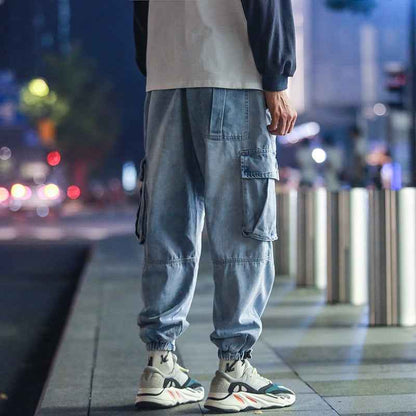 Glacier Blue Color With Side Pockets Pants