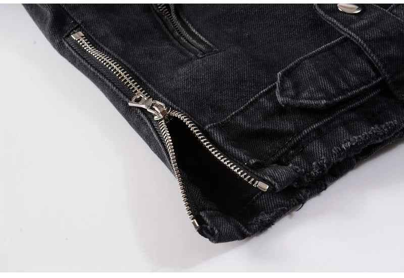 Multi Zippers And Buckles Jacket