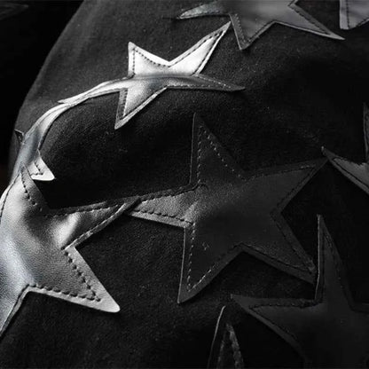 Ebony Black Stars Patch Pants