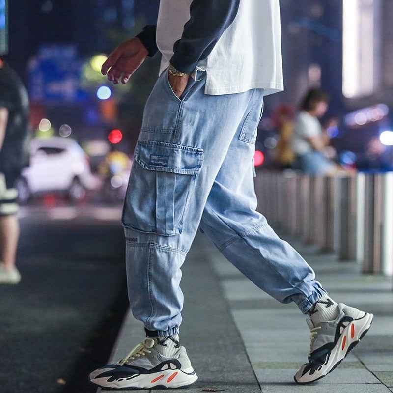 Glacier Blue Color With Side Pockets Pants