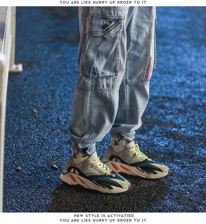 Glacier Blue Color With Side Pockets Pants