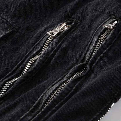 Multi Zippers And Buckles Jacket