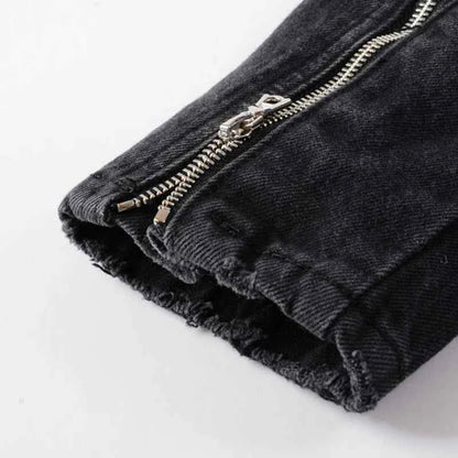 Multi Zippers And Buckles Jacket