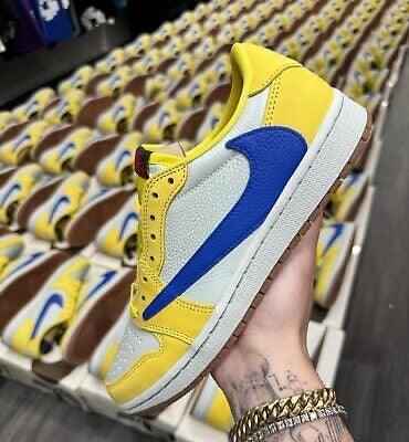 Custom Travis Scott x Air Jordan 1 Low “Canary” DZ4137-700