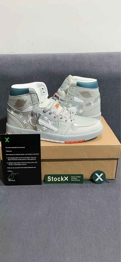 Custom Air Jordan 1 x LV Monogram