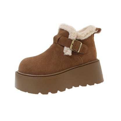 Artemis Shearling Platform Boots - Sneakernational
