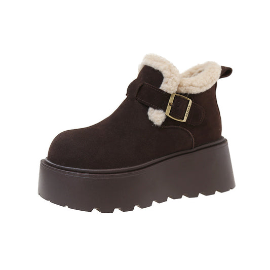 Artemis Shearling Platform Boots - Sneakernational