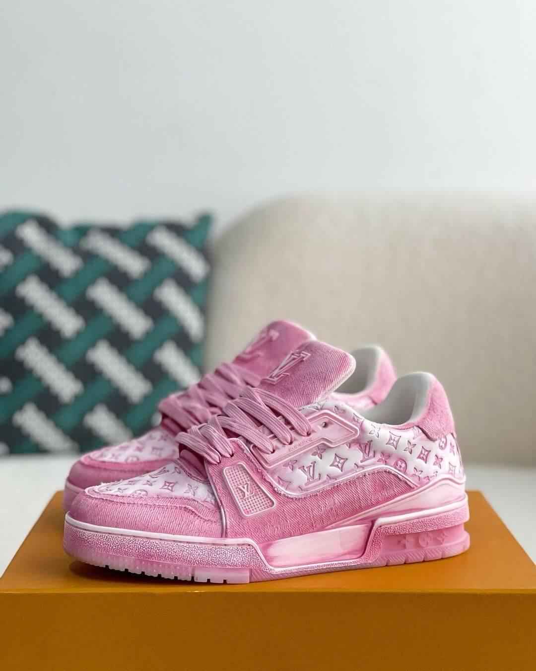 LV Pink Trainer Sneaker