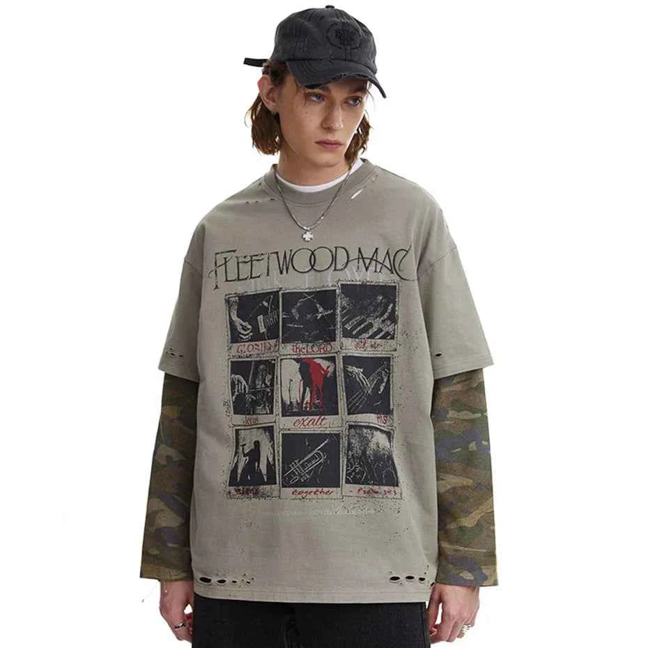 Fleetwood Mac Camo Long Sleeve T-Shirt