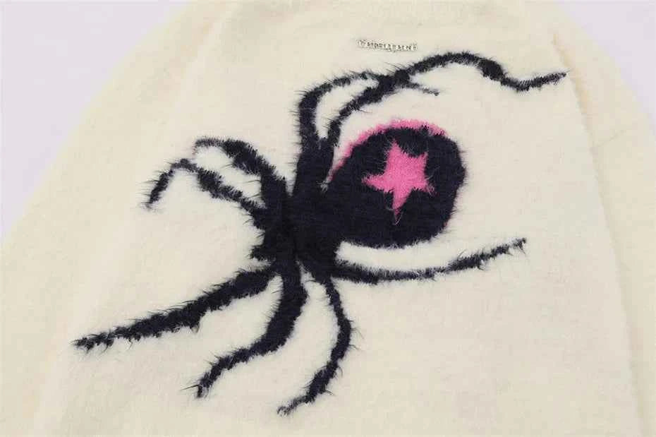 Star Spider Web Knitted Sweater
