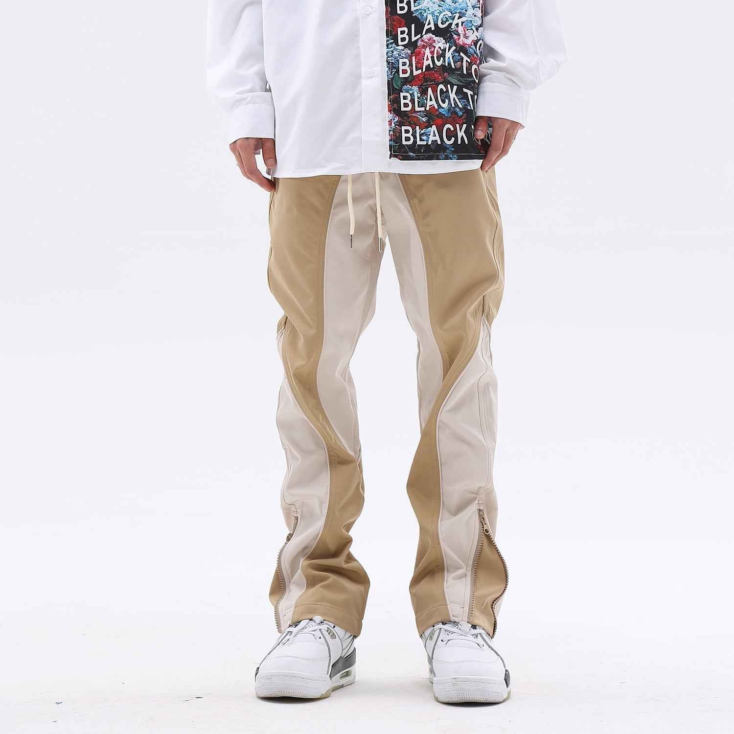 Bi-Color Flat Pants