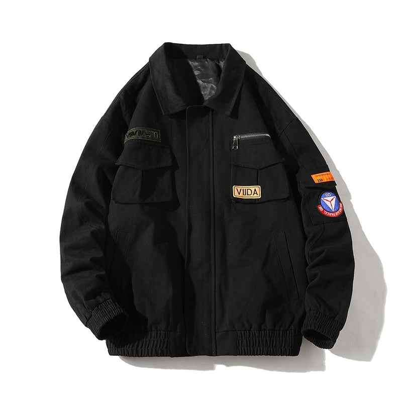 Double Welt Pocket Zipper Style Jacket
