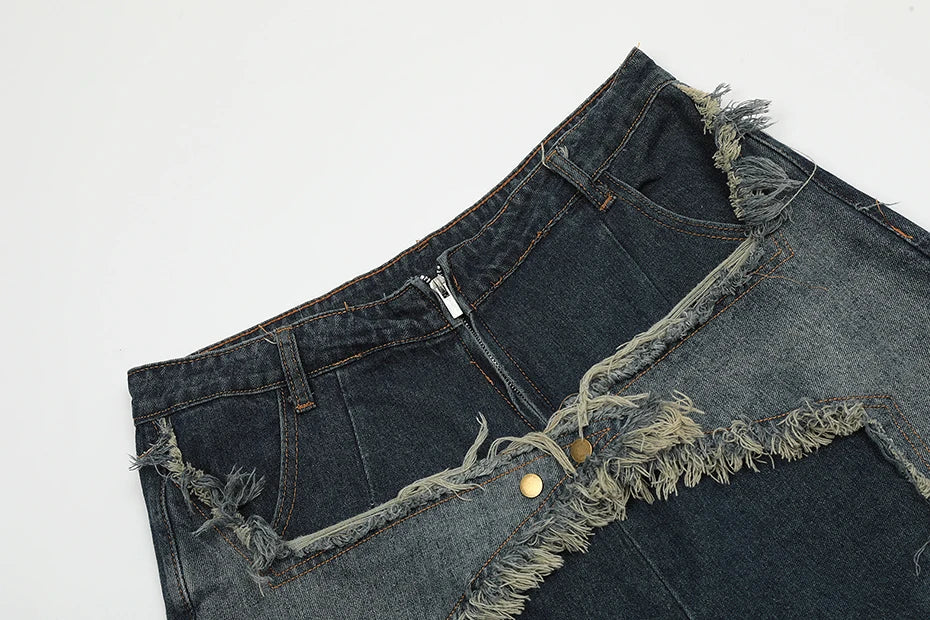 Blue Denim Tassel Star Shorts - Sneakernational