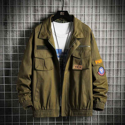 Double Welt Pocket Zipper Style Jacket