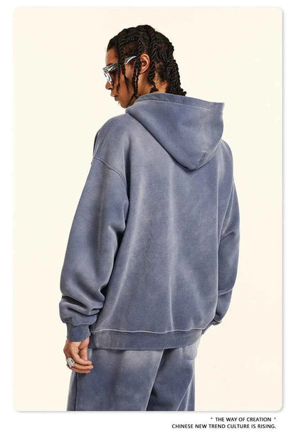 Crucifix Cross Graphic Pullover Hoodie