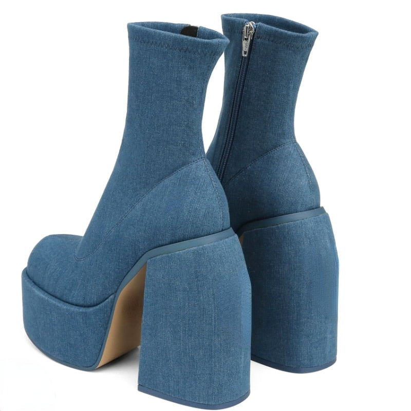 EVERA High Heel Ankle Boots for Stylish Comfort - Sneakernational