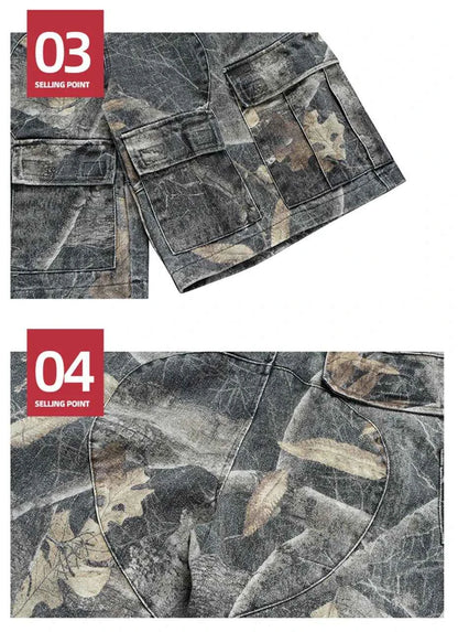 Hunting Camo Side Pockets Shorts