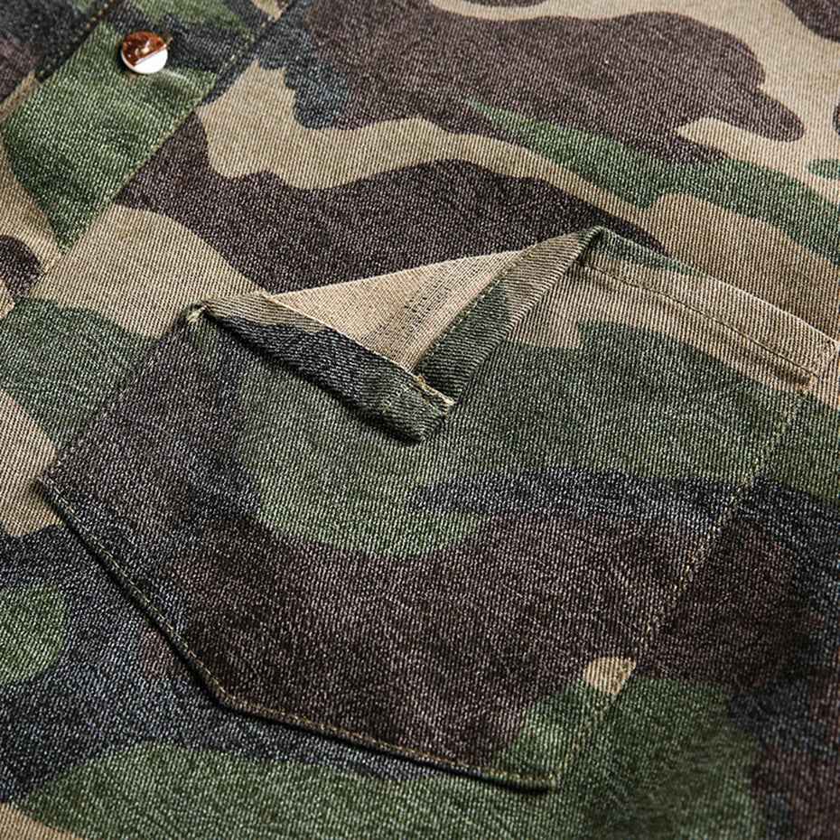 Side Slit Green Camo T-Shirt