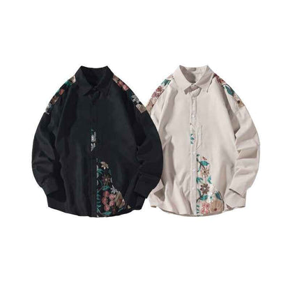 Jacobean Floral Collar Shirt