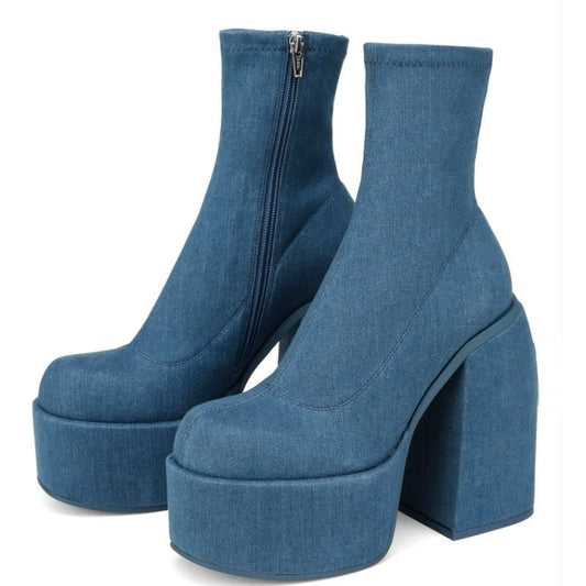 EVERA High Heel Ankle Boots for Stylish Comfort - Sneakernational