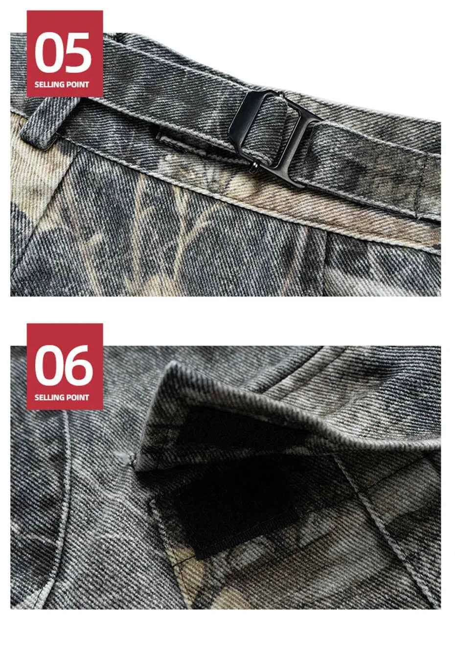 Hunting Camo Side Pockets Shorts