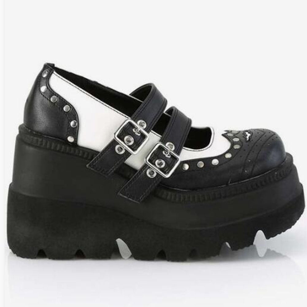 MERLE Chunky Heel Oxford Shoes - Sneakernational