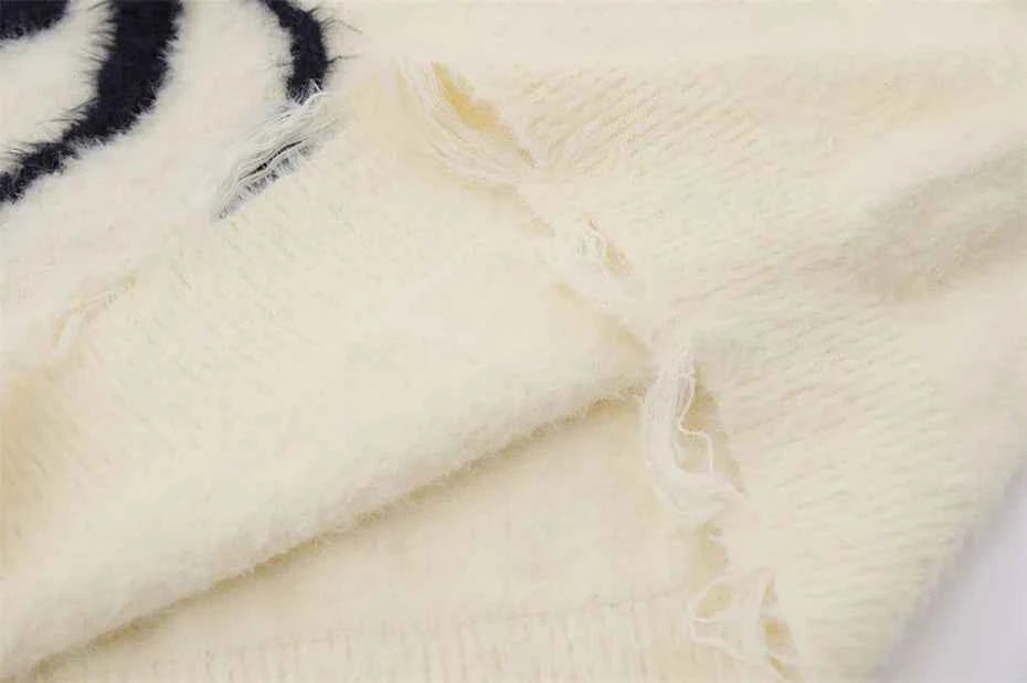 Star Spider Web Knitted Sweater
