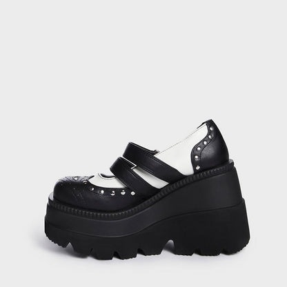 MERLE Chunky Heel Oxford Shoes - Sneakernational