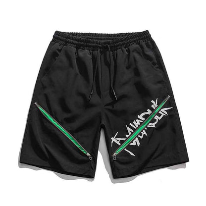 Y2K Centered Zipper Style Shorts