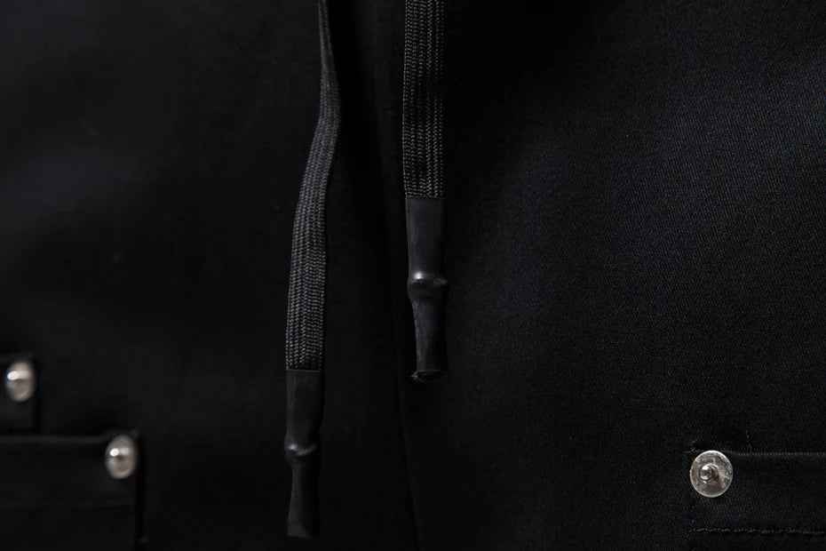 Black Color Multi Zipper Pants
