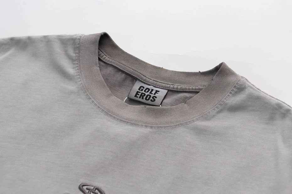 Plain Color Ripped Oversized T-Shirt