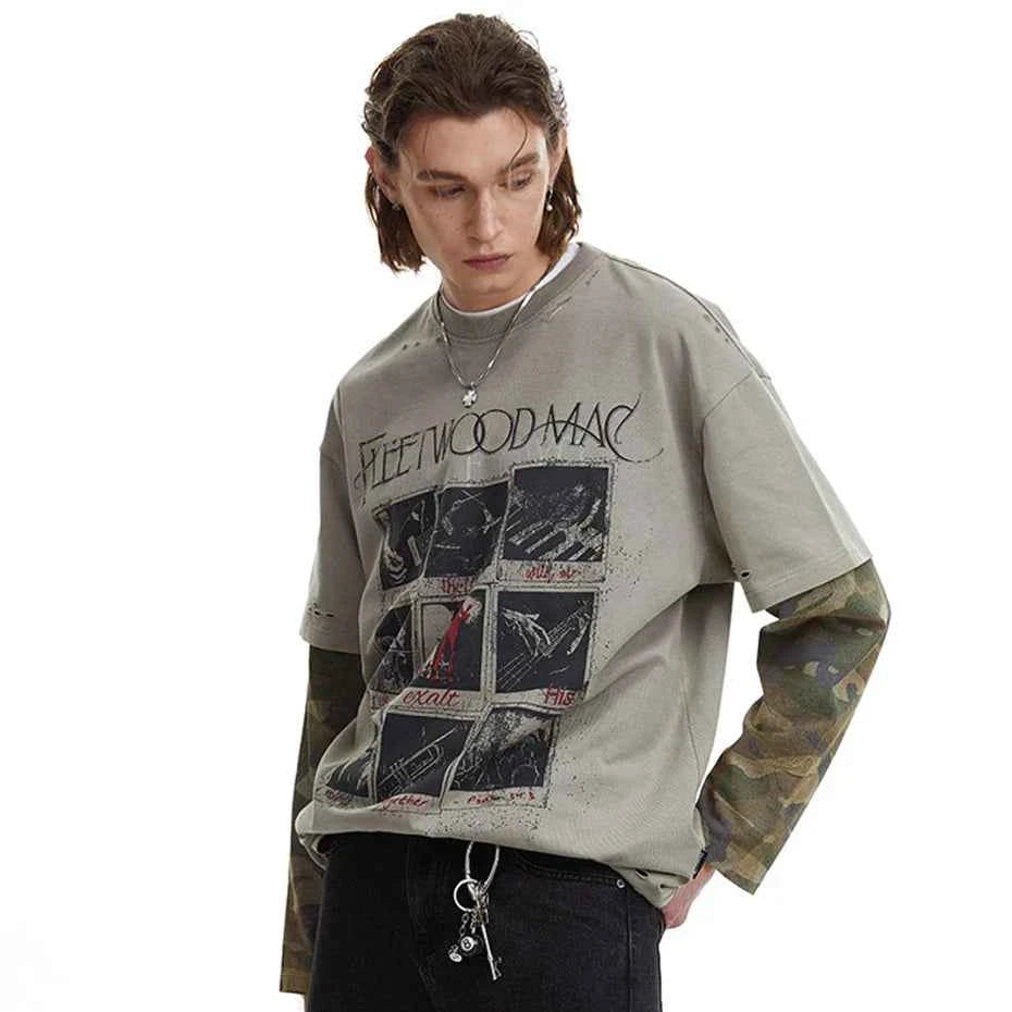 Fleetwood Mac Camo Long Sleeve T-Shirt