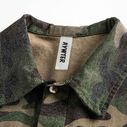 Side Slit Green Camo T-Shirt